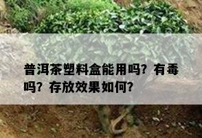 普洱茶塑料盒能用吗？有吗？存放效果怎样？