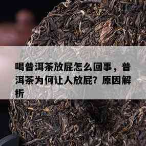 喝普洱茶放屁怎么回事，普洱茶为何让人放屁？起因解析