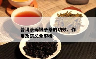 普洱茶碎银子茶的功效、作用及禁忌全解析