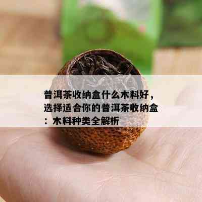 普洱茶收纳盒什么木料好，选择适合你的普洱茶收纳盒：木料种类全解析