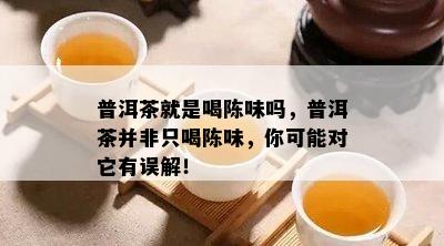 普洱茶就是喝陈味吗，普洱茶并非只喝陈味，你可能对它有误解！