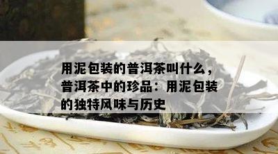 用泥包装的普洱茶叫什么，普洱茶中的珍品：用泥包装的独特风味与历史