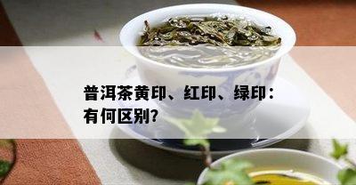 普洱茶黄印、红印、绿印：有何区别？