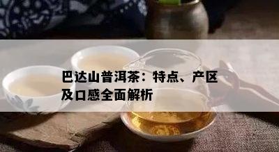 巴达山普洱茶：特点、产区及口感全面解析