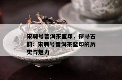 宋聘号普洱茶蓝印，探寻古韵：宋聘号普洱茶蓝印的历史与魅力