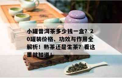 小罐普洱茶多少钱一盒？20罐装价格、功效与作用全解析！熟茶还是生茶？看这里就知道！