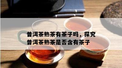 普洱茶熟茶有茶子吗，探究普洱茶熟茶是不是含有茶子