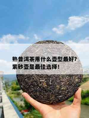 熟普洱茶用什么壶型更好？紫砂壶是更佳选择！