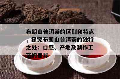 布朗山普洱茶的区别和特点，探究布朗山普洱茶的独特之处：口感、产地及制作工艺的差异