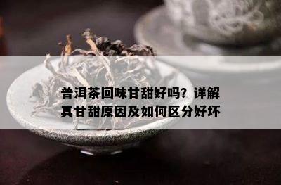 普洱茶回味甘甜好吗？详解其甘甜原因及如何区分好坏