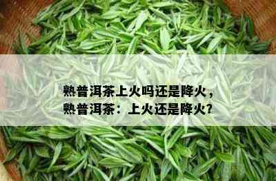 熟普洱茶上火吗还是降火，熟普洱茶：上火还是降火？