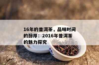 16年的普洱茶，品味时间的醇厚：2016年普洱茶的魅力探究