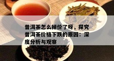 普洱茶怎么掉价了呀，探究普洱茶价格下跌的原因：深度分析与观察