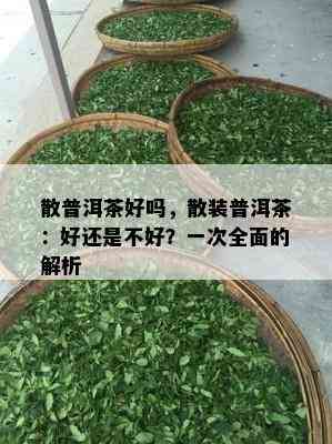 散普洱茶好吗，散装普洱茶：好还是不好？一次全面的解析