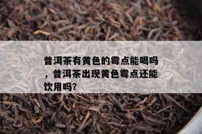 普洱茶有黄色的霉点能喝吗，普洱茶出现黄色霉点还能饮用吗？