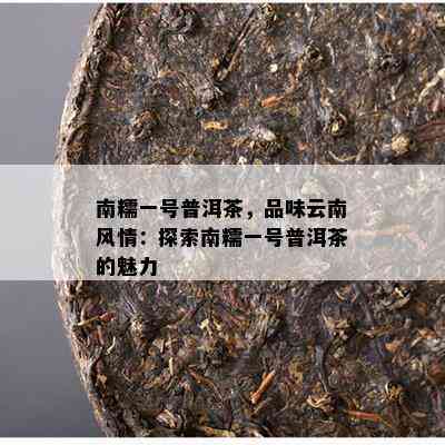 南糯一号普洱茶，品味云南风情：探索南糯一号普洱茶的魅力