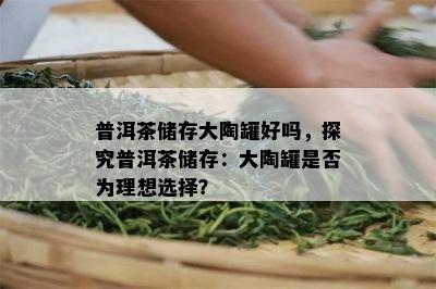 普洱茶储存大陶罐好吗，探究普洱茶储存：大陶罐是不是为理想选择？