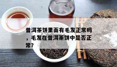 普洱茶饼里面有毛发正常吗，毛发在普洱茶饼中是不是正常？