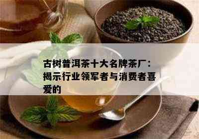 古树普洱茶十大名牌茶厂：揭示行业领军者与消费者喜爱的