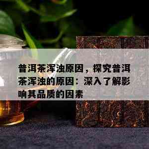 普洱茶浑浊起因，探究普洱茶浑浊的起因：深入熟悉作用其品质的因素