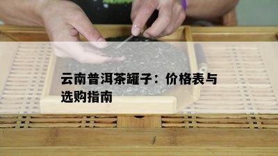 云南普洱茶罐子：价格表与选购指南