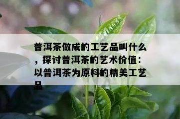 普洱茶做成的工艺品叫什么，探讨普洱茶的艺术价值：以普洱茶为原料的精美工艺品