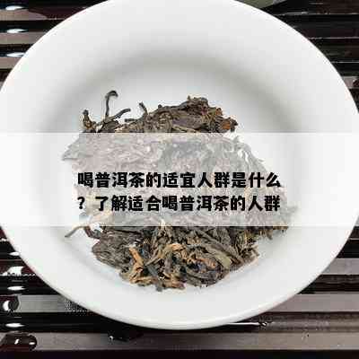 喝普洱茶的适宜人群是什么？了解适合喝普洱茶的人群