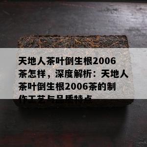 天地人茶叶倒生根2006茶怎样，深度解析：天地人茶叶倒生根2006茶的制作工艺与品质特点