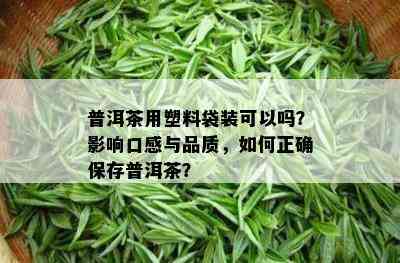 普洱茶用塑料袋装可以吗？影响口感与品质，如何正确保存普洱茶？