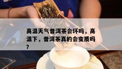 高温天气普洱茶会坏吗，高温下，普洱茶真的会变质吗？