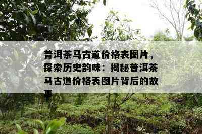 普洱茶马古道价格表图片，探索历史韵味：揭秘普洱茶马古道价格表图片背后的故事