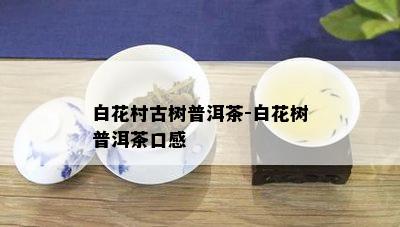 白花村古树普洱茶-白花树普洱茶口感