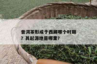 普洱茶形成于  哪个时期？其起源地是哪里？