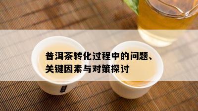 普洱茶转化期间的疑问、关键因素与对策探讨