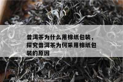 普洱茶为什么用棉纸包装，探究普洱茶为何采用棉纸包装的起因