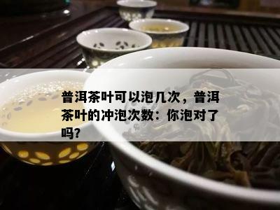 普洱茶叶可以泡几次，普洱茶叶的冲泡次数：你泡对了吗？