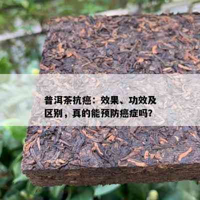 普洱茶抗癌：效果、功效及区别，真的能预防癌症吗？