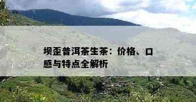 坝歪普洱茶生茶：价格、口感与特点全解析