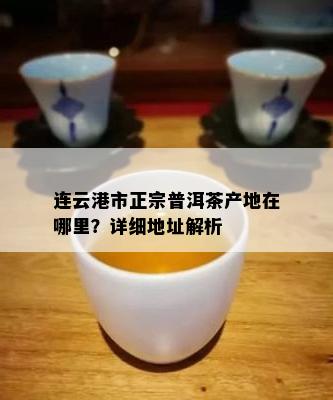 连云港市正宗普洱茶产地在哪里？详细地址解析