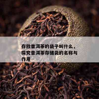 存放普洱茶的袋子叫什么，探究普洱茶存储袋的名称与作用