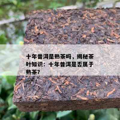 十年普洱是熟茶吗，揭秘茶叶知识：十年普洱是不是属于熟茶？