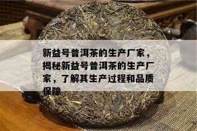 新益号普洱茶的生产厂家，揭秘新益号普洱茶的生产厂家，熟悉其生产过程和品质保障