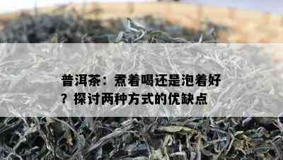 普洱茶：煮着喝还是泡着好？探讨两种方式的优缺点