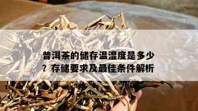 普洱茶的储存温湿度是多少？存储请求及更佳条件解析