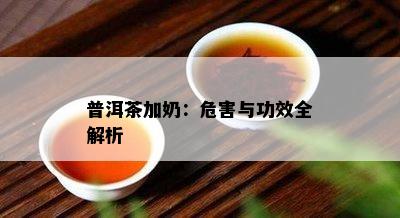 普洱茶加奶：危害与功效全解析