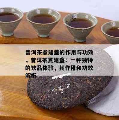 普洱茶煮建盏的作用与功效，普洱茶煮建盏：一种独特的饮品体验，其作用和功效解析