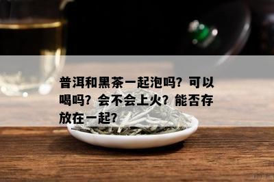 普洱和黑茶一起泡吗？可以喝吗？会不会上火？能否存放在一起？