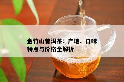 金竹山普洱茶：产地、口味特点与价格全解析