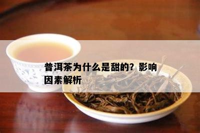 普洱茶为什么是甜的？影响因素解析