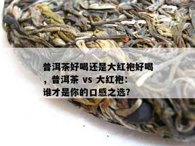 普洱茶好喝还是大红袍好喝，普洱茶 vs 大红袍：谁才是你的口感之选？